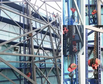 環(huán)鏈型電動(dòng)葫蘆在附著式升降腳手架中的作用